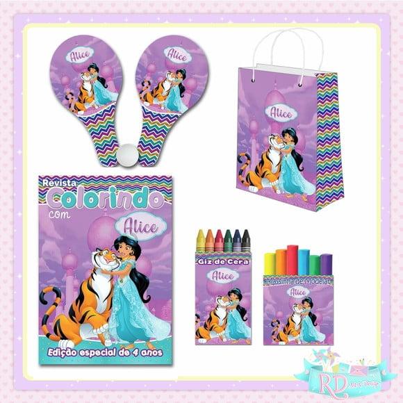 Kit Colorir com Massinha Sacolinha e Raquete Jasmine