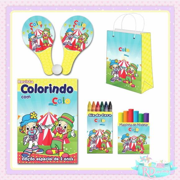 Kit Colorir com Massinha Sacolinha e Raquete Patati Patatá
