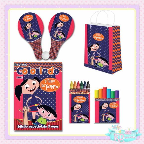 Kit Colorir com Massinha Sacolinha e Raquete o Show da Luna
