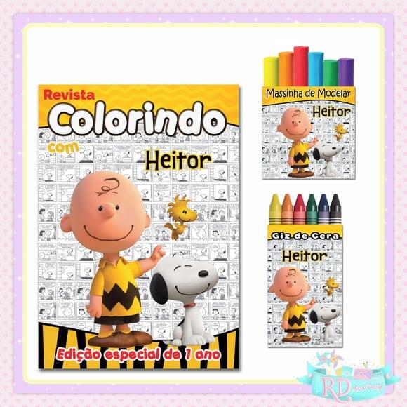 Kit Colorir com Massinha Snoopy