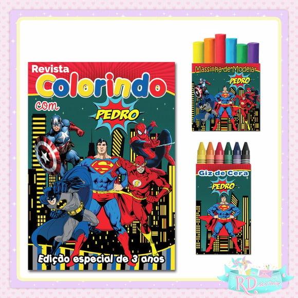 Kit Colorir com Massinha Super Herói