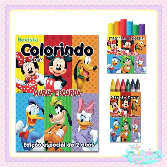 Kit Colorir com Massinha Turma do Mickey