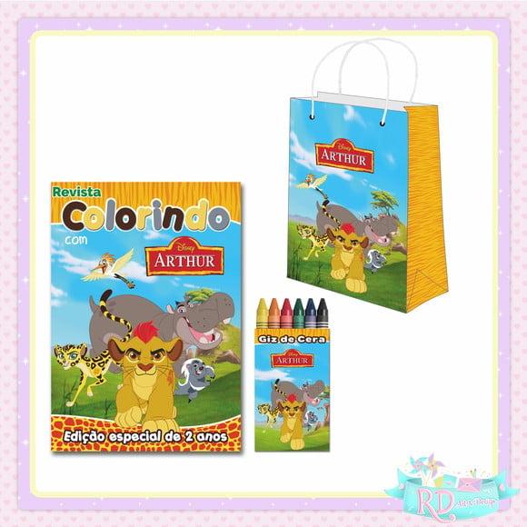 Kit Colorir com Sacolinha A Guarda do leão