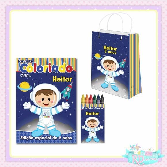 Kit Colorir com Sacolinha Astronauta