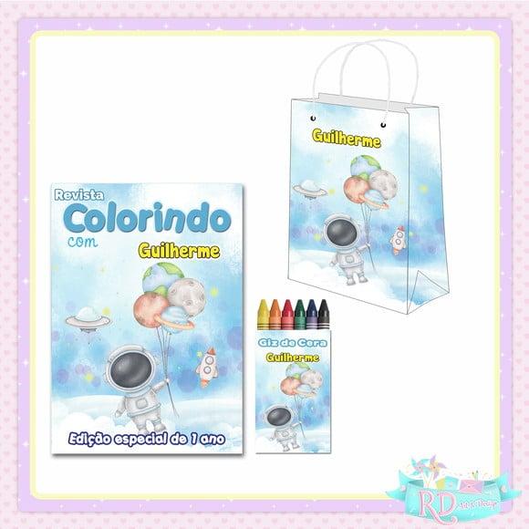 Kit Colorir com Sacolinha Astronauta