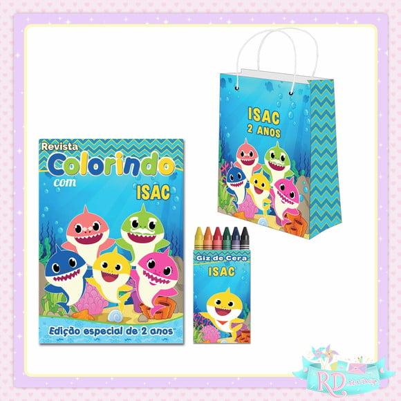 Kit Colorir com Sacolinha Baby Shark