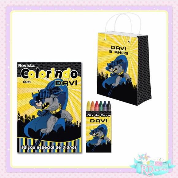 Kit Colorir com Sacolinha Batman