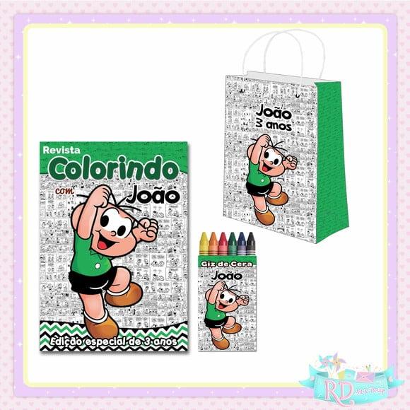 Kit Colorir com Sacolinha Cebolinha