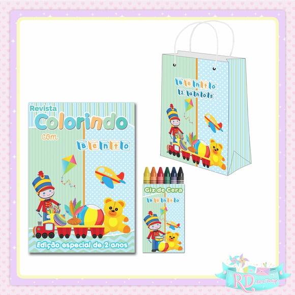 Kit Colorir com Sacolinha Brinquedos