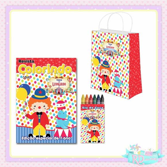 Kit Colorir com Sacolinha Circo