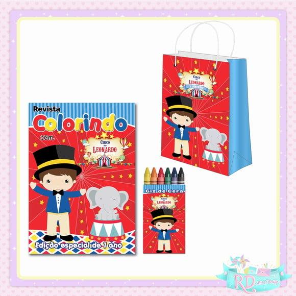 Kit Colorir com Sacolinha Circo