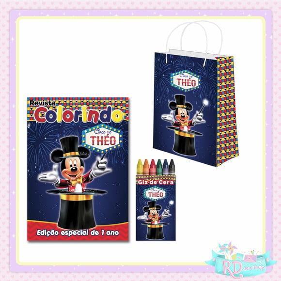 Kit Colorir com Sacolinha Circo do Mickey