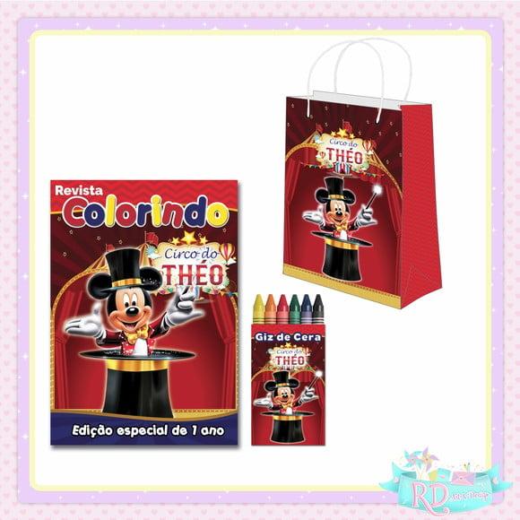 Kit Colorir com Sacolinha Circo do Mickey