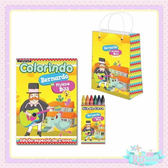 Kit Colorir com Sacolinha Fazendinha do Bita