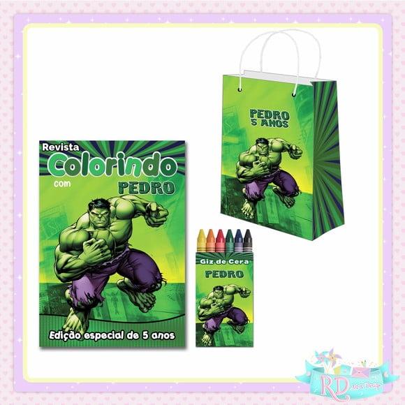 Kit Colorir com Sacolinha Hulk