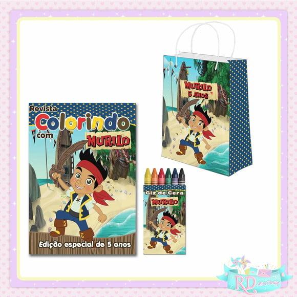 Kit Colorir com Sacolinha Jake e os Piratas