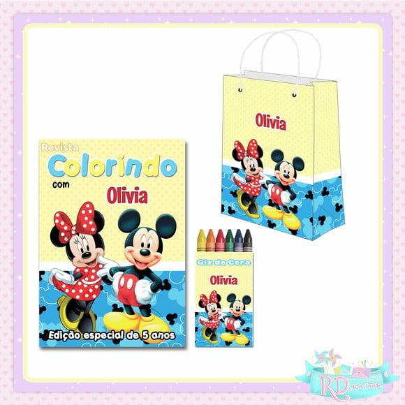Kit Colorir com Sacolinha Mickey e Minnie