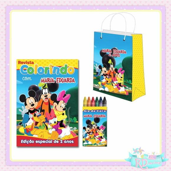 Kit Colorir com Sacolinha Mickey Clubhouse