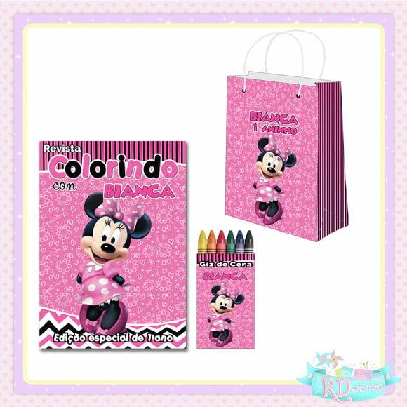 Kit Colorir com Sacolinha Minnie Rosa