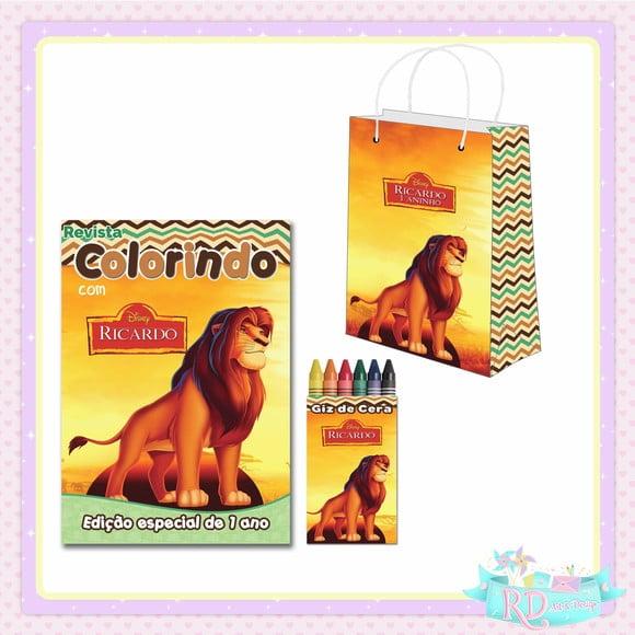 Kit Colorir com Sacolinha O Rei Leão