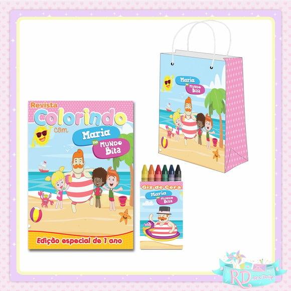 Kit Colorir com Sacolinha Mundo Bita Praia