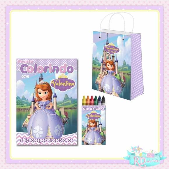 Kit Colorir com Sacolinha Princesa Sofia