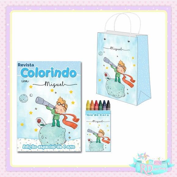 Kit Colorir com Sacolinha Pequeno Príncipe