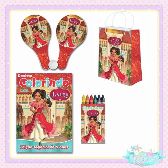 Kit Colorir com Sacolinha Raquete Elena de Avalor