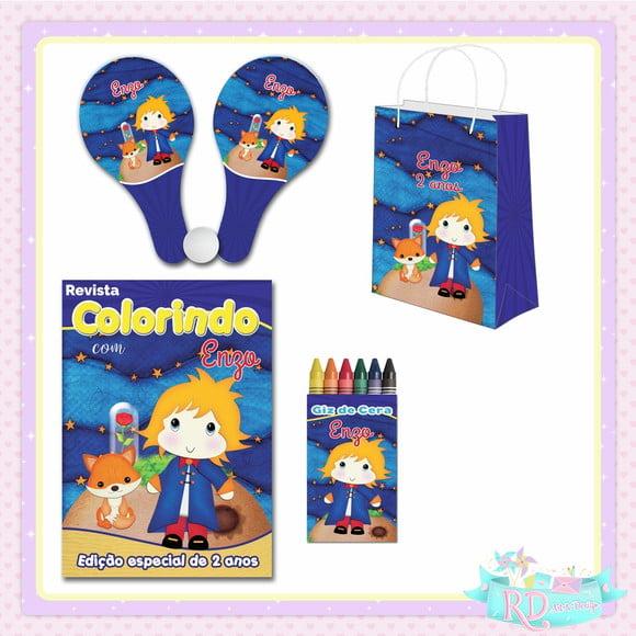 Kit Colorir com Sacolinha Raquete o Pequeno Principe