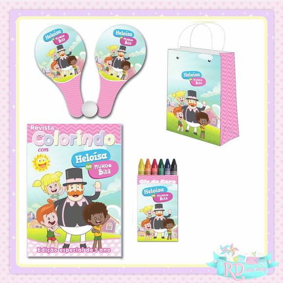 Kit Colorir com Sacolinha Raquete Mundo Bita