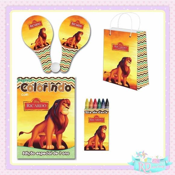 Kit Colorir com Sacolinha Raquete o Rei Leão