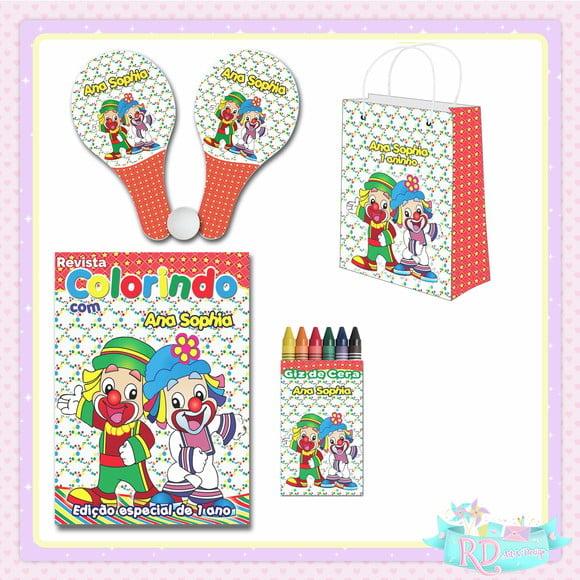 Kit Colorir com Sacolinha Raquete Patati Patatá