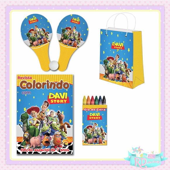 Kit Colorir com Sacolinha Raquete Toy Story