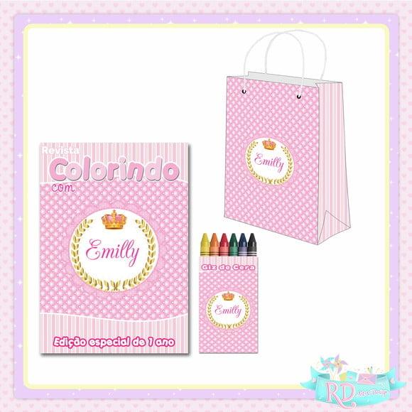 Kit Colorir com Sacolinha Realeza