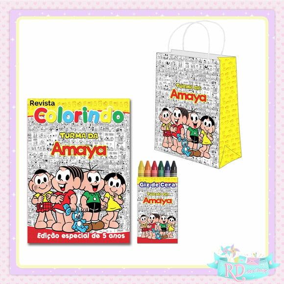 Kit Colorir com Sacolinha Turma da Mônica
