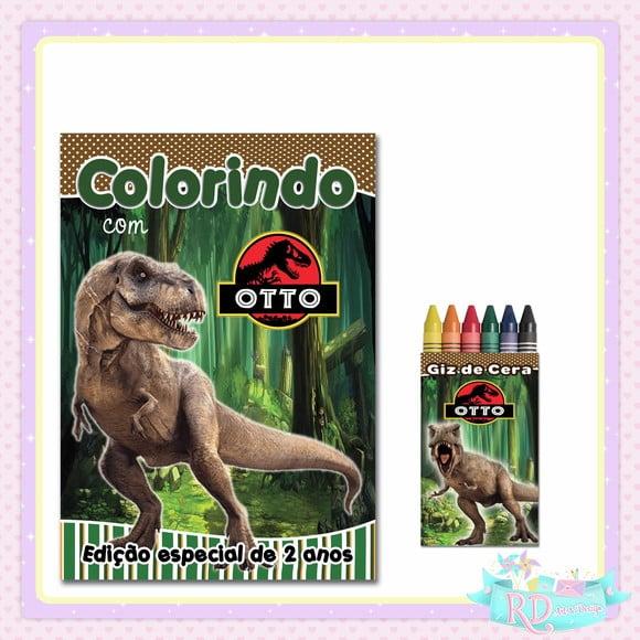 Kit Colorir Dinossauro