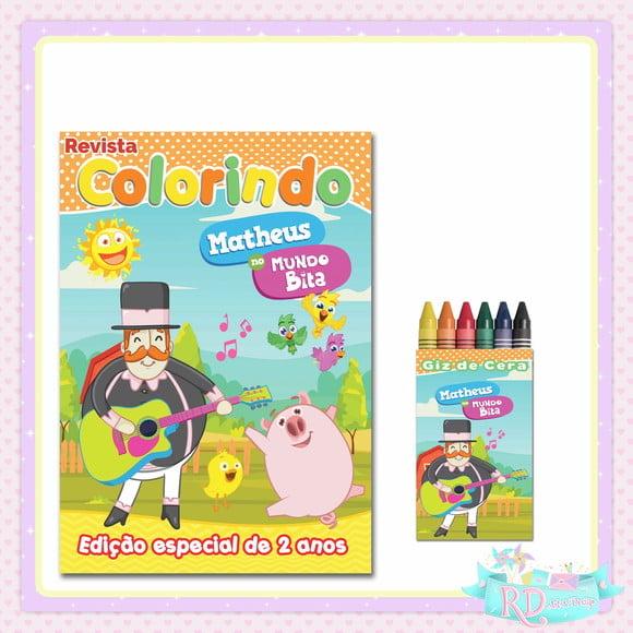 Kit Colorir Fazendinha do Bita