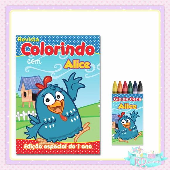 Kit Colorir Galinha Pintadinha