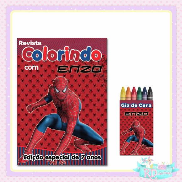 Kit Colorir Homem Aranha