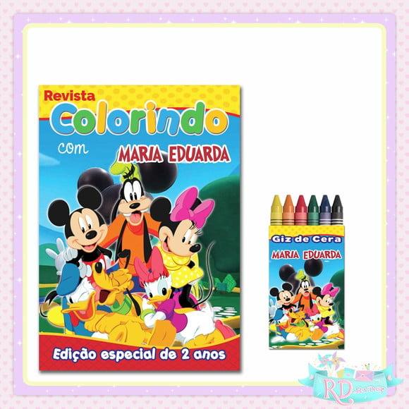 Kit Colorir Mickey Clubhouse