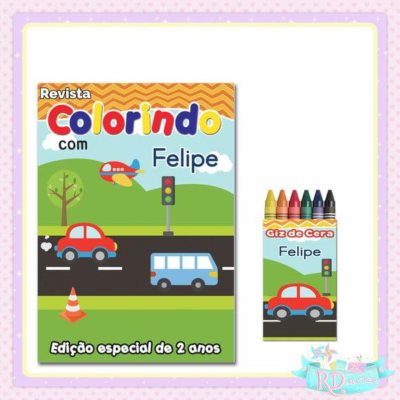 Kit Colorir Meio de Transporte