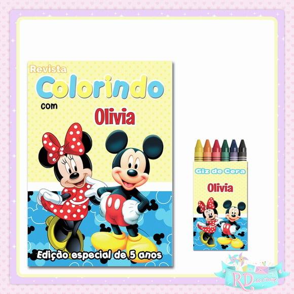 Kit Colorir Mickey e Minnie