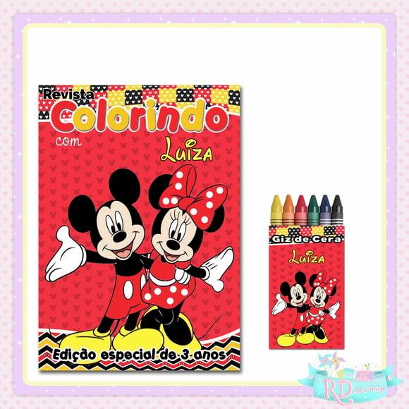 Kit Colorir Mickey e Minnie
