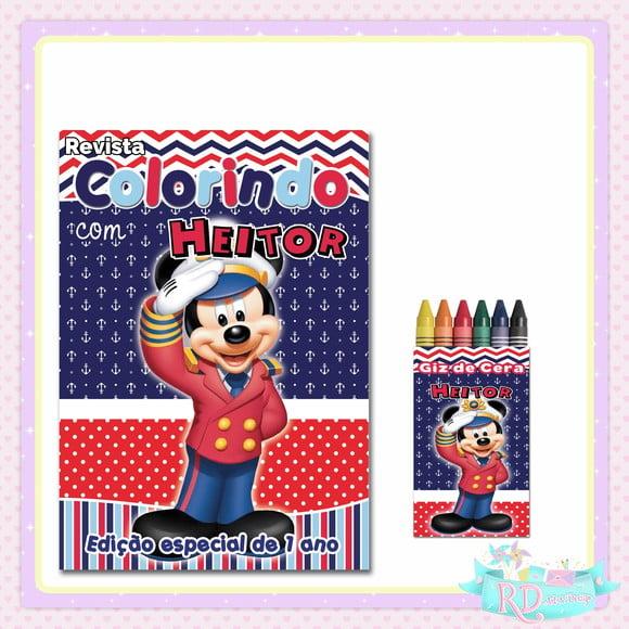 Kit Colorir Mickey Marinheiro