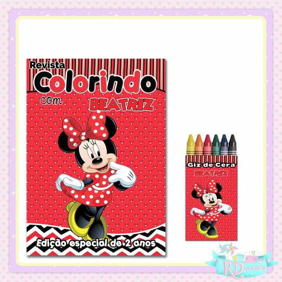 Kit Colorir Minnie Vermelha