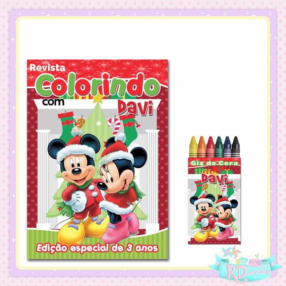 Kit Colorir Natal do Mickey