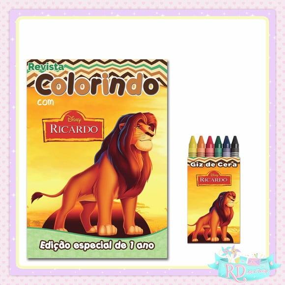 Kit Colorir O Rei Leão