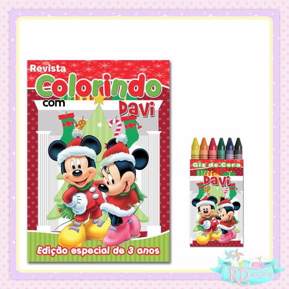 Kit Colorir Natal do Mickey