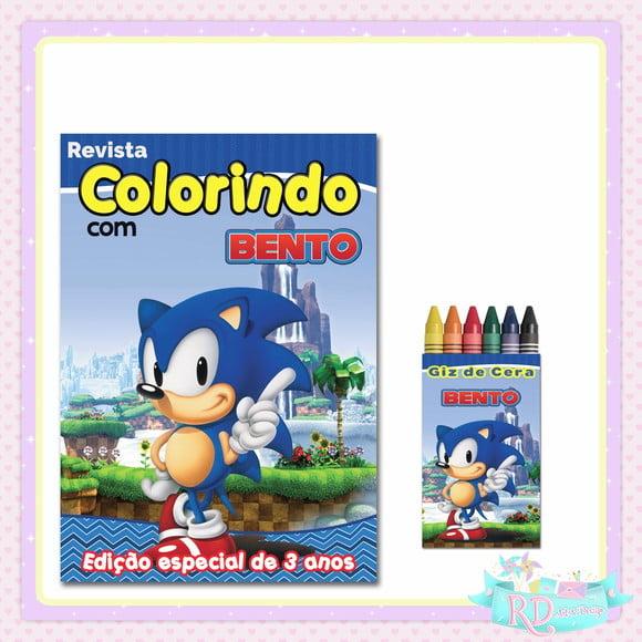 Kit Colorir Sonic