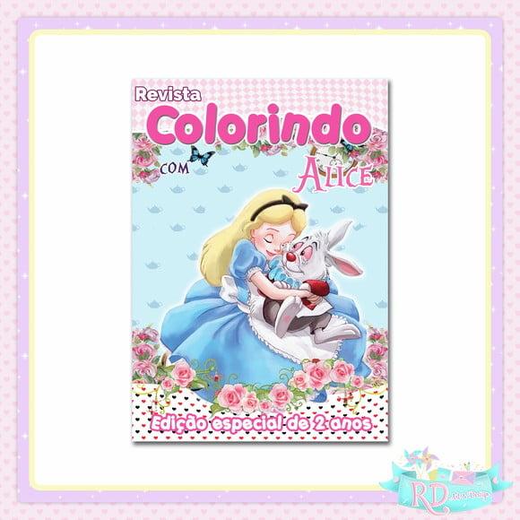 Livrinho de Colorir Alice no País das Maravilhas